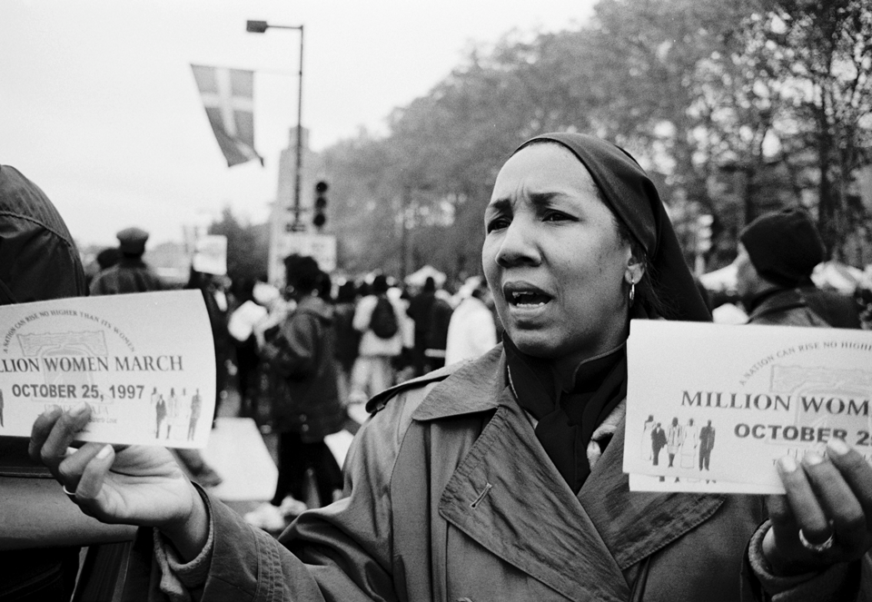 Bumper Stickers. Million Woman March. Philadelphia, PA. 1997. Photographer: Katina Parker.